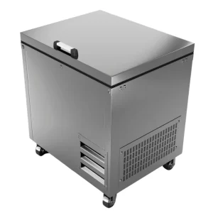 Congelador de acero inoxidable de 300 litros 1.00 mts