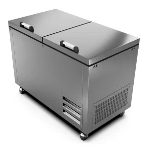 Congelador de acero inoxidable de 530 litros de 1.50 mts