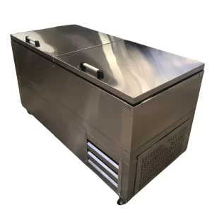 Congelador de acero inoxidable de 630 litros de 1.70 mts
