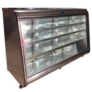 Nevera horizontal para negocio de 2.00 mts acero inoxidable de lado 3